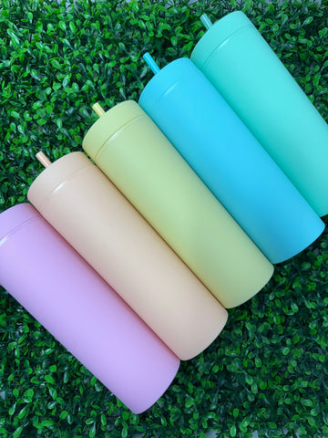 Plastic Skinny Tumbler 16oz