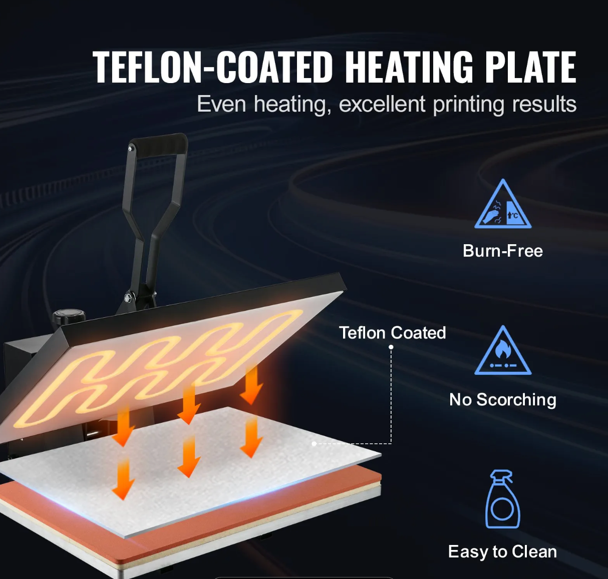 Vevor Heat Press 18x24 1700W Power Heat Press Machine, Fast Heating, High Pressure
