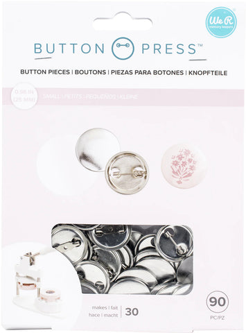 Button Press Refill Pack We R Memory Keepers  Pack 30/Pkg-Small (25mm)