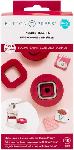Press Insert-Square  We R Memory Keepers Button Press (32mm)