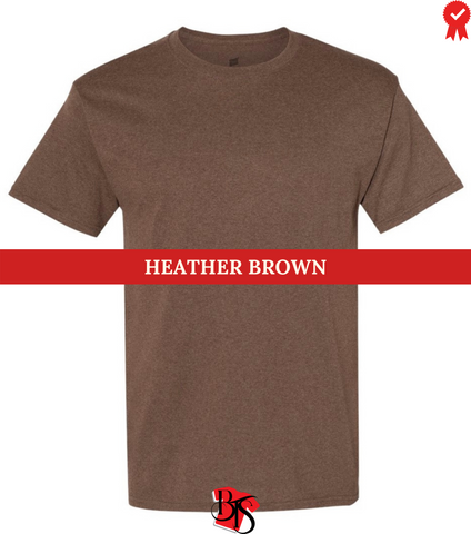 Hanes brown hotsell t shirt